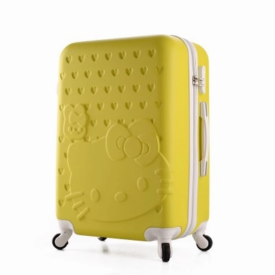 20Inch Travel Suitcase,Spinner 4 Wheel,Pink Hello Kitty,Abs Luggage Bags,Rolling Luggage,Women