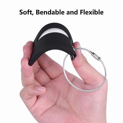 2Pcs Black Silicon Travel Luggage Tags Suitcase Luggage Bag Tags, Travel Airlines Baggage Id Name