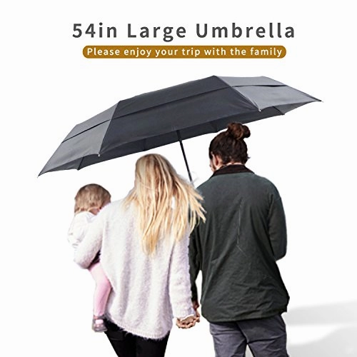 54Inch Large Umbrella Auto Open Close,Folding Golf Size And 210T Dupont Teflon Coated Vented
