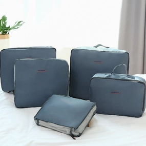 5PCS/Set Brand Unisex traveling bag in bag packing cubes luggage clothes storage bag organizer