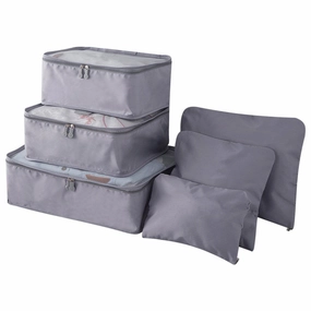 6Pcs/Set Lightweight Luggage Travel Bags Men And Women Packing Cubes Organizer Compression Pouches