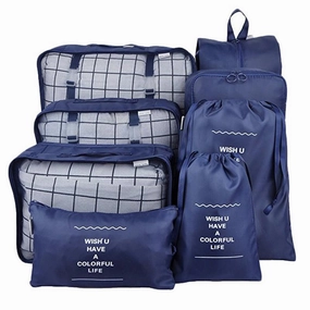 8PCS Luggage Packing Organizers Travel Accessories Package Bags Outdoor Supplies Shoes Clothes