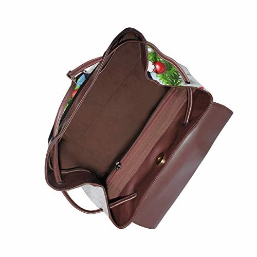 Adventure Christmas Time Wreath Marceline Cartoon Network Fashion Design Leather Backpack For Women Men College School Bookbag Weekend Travel Daypack