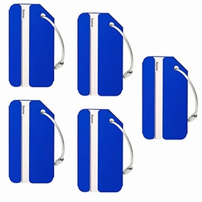 Aluminum Luggage Tags Holders, Bright Suitcase Tags & Luggage Baggage Identifier By