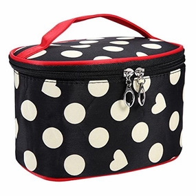 AMA(TM) Portable Travel Cosmetic Bag Makeup Case Pouch Toiletry Wash Kit Organizer (White)