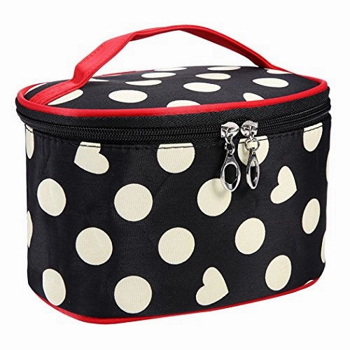 AMA(TM) Portable Travel Cosmetic Bag Makeup Case Pouch Toiletry Wash Kit Organizer (White)