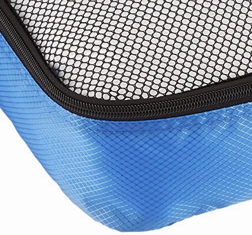 Amazonbasics 4-Piece Packing Cube Set - 2 Medium And 2 Large, Blue