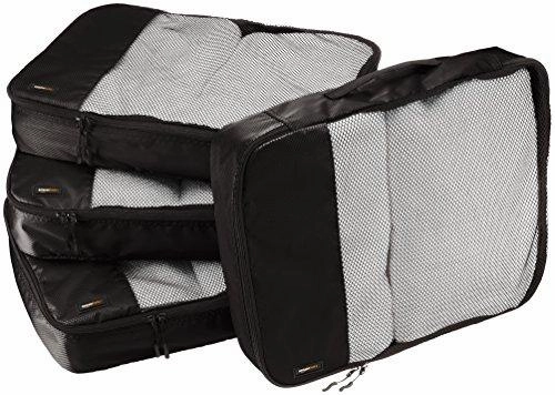 Amazonbasics 4-Piece Packing Cube Set - Large, Black
