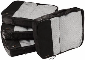 Amazonbasics 4-Piece Packing Cube Set - Large, Black