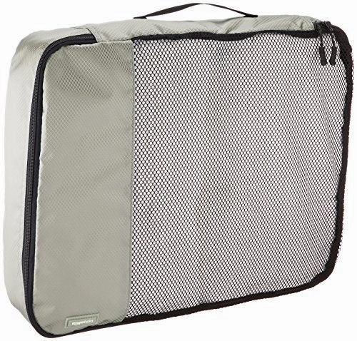 Amazonbasics 4-Piece Packing Cube Set - Large, Gray