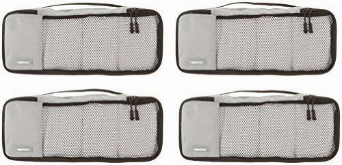 Amazonbasics 4-Piece Packing Cube Set - Slim, Gray