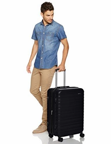 Amazonbasics Hardside Spinner Luggage - 24-Inch, Black