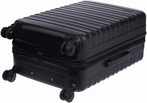 Amazonbasics Hardside Spinner Luggage - 24-Inch, Black