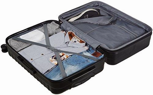 Amazonbasics Hardside Spinner Luggage - 24-Inch, Black