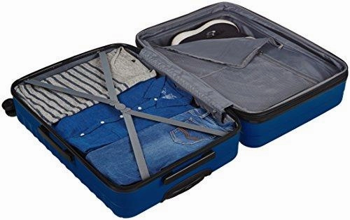 Amazonbasics Hardside Spinner Luggage - 28-Inch, Navy Blue