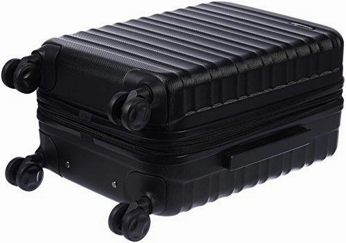 Amazonbasics Hardside Spinner Luggage - 2 Piece Set (20", 28"), Black