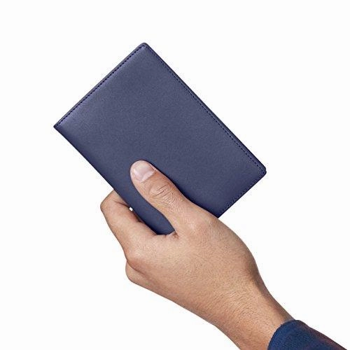 Amazonbasics Leather Rfid Blocking Passport Wallet, Navy