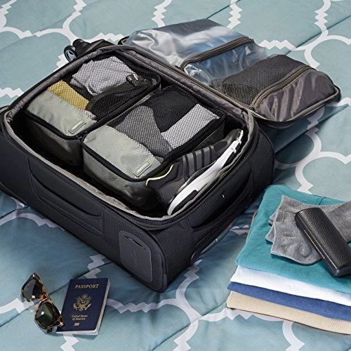 Amazonbasics Small  Packing Cubes - 4 Piece Set, Gray