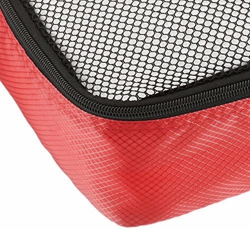 Amazonbasics Small  Packing Cubes - 4 Piece Set, Red