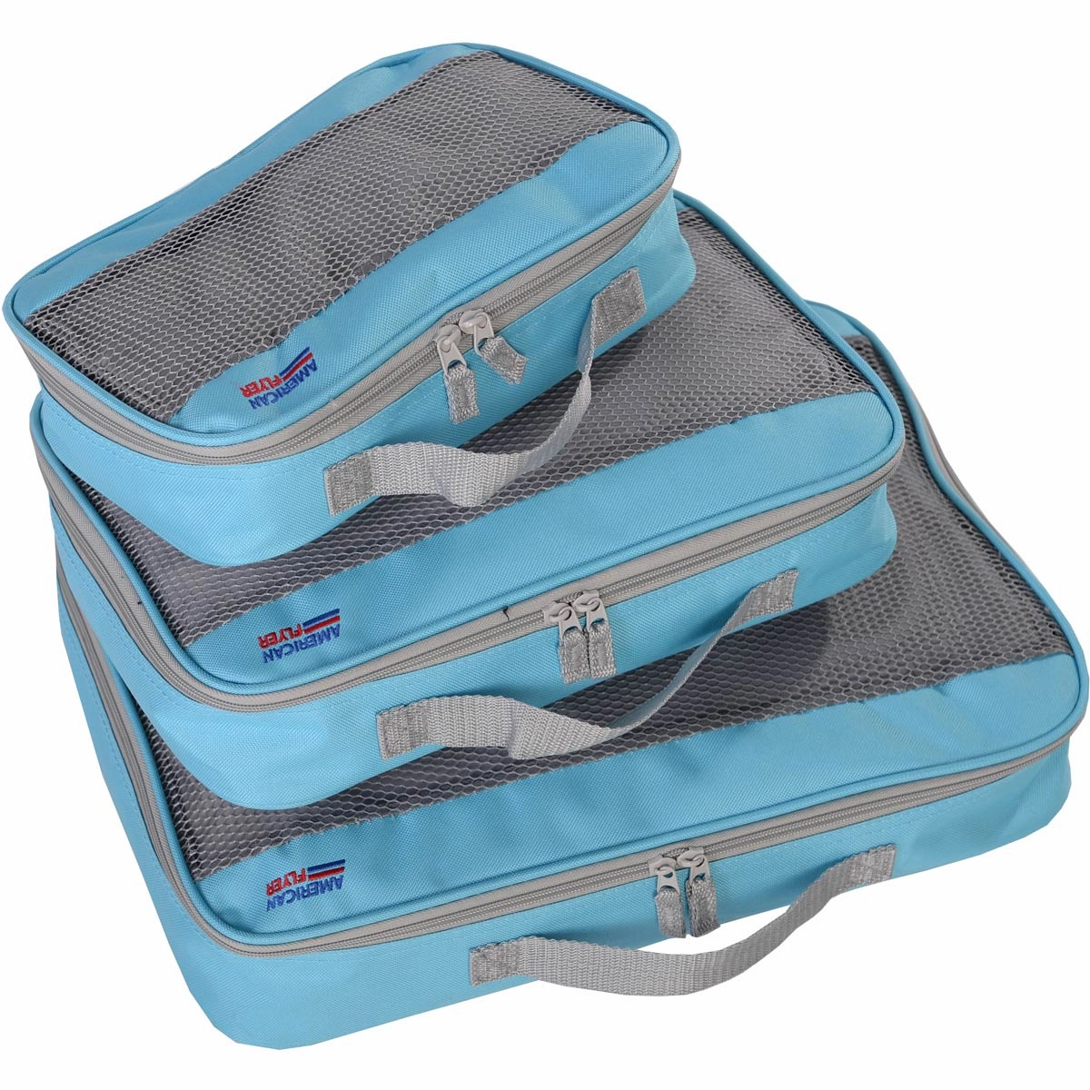 American Flyer 3Pc Perfect Packing Cube Set