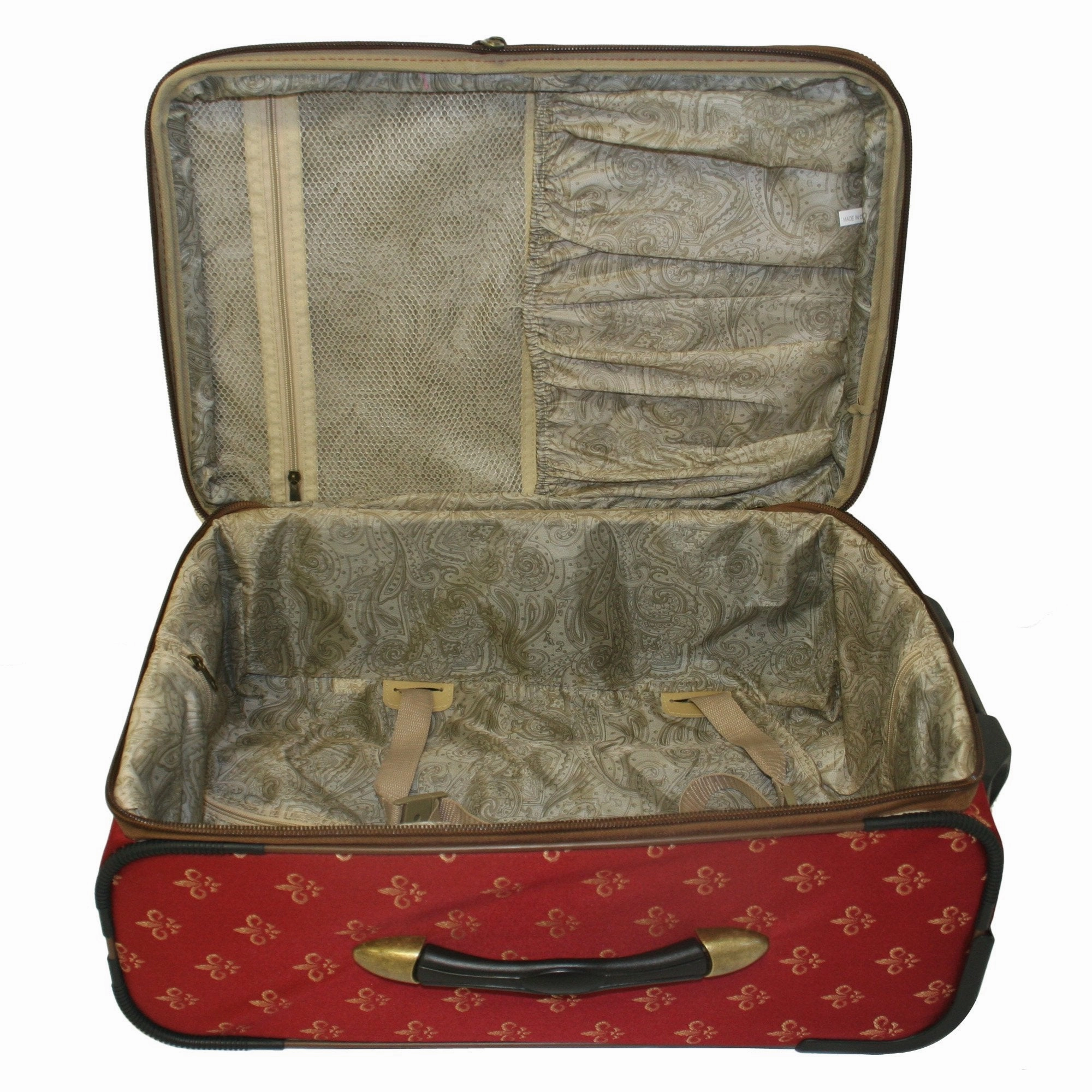 American Flyer Fleur de lis 4 Piece Set 4-Wheel Luggage Sets