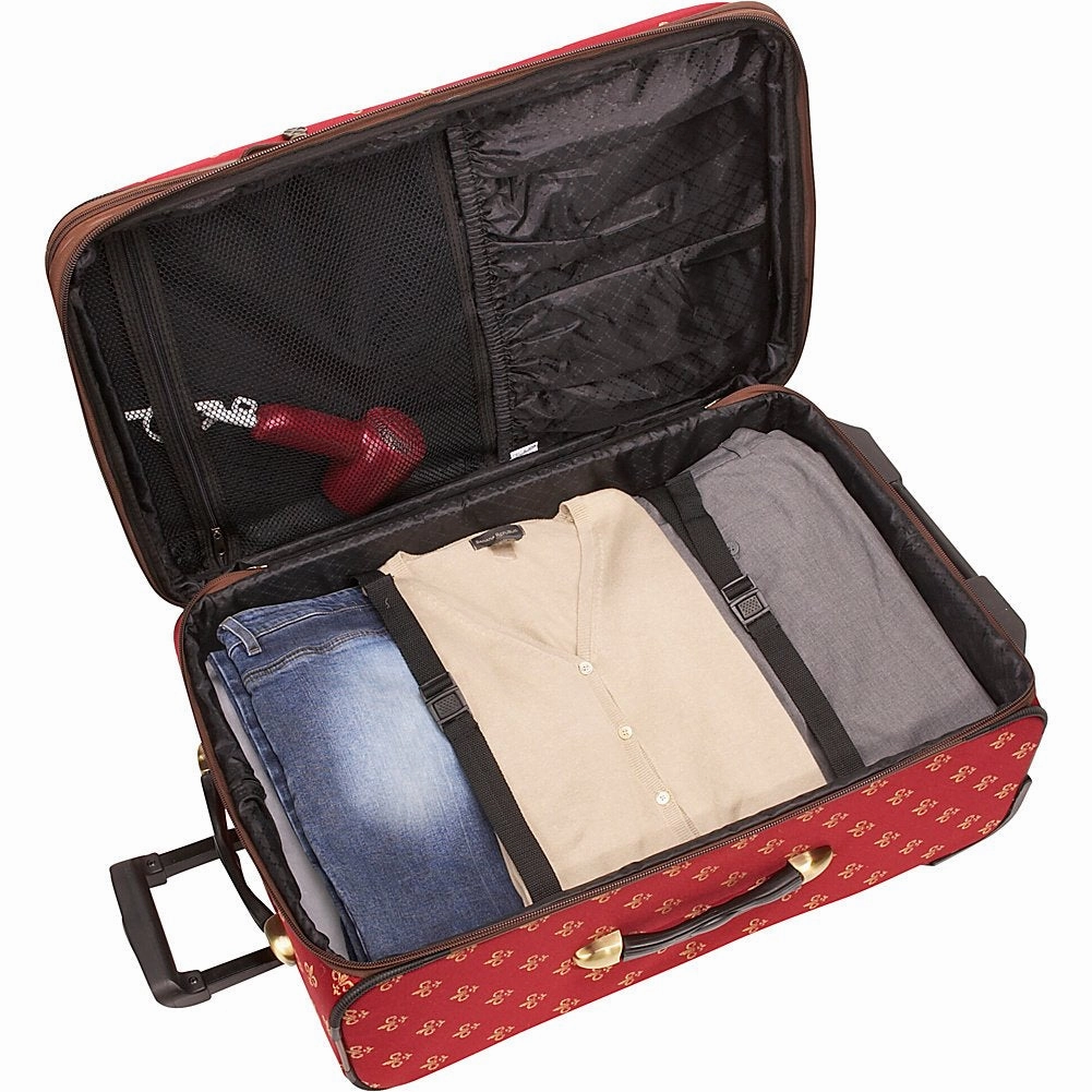 American Flyer Fleur de lis 4 Piece Set 4-Wheel Luggage Sets