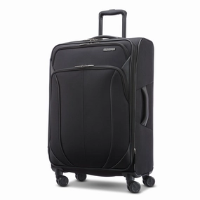 American Tourister 4 KIX 2.0 Softside Spinner Luggage, 24 Inch Checked Medium