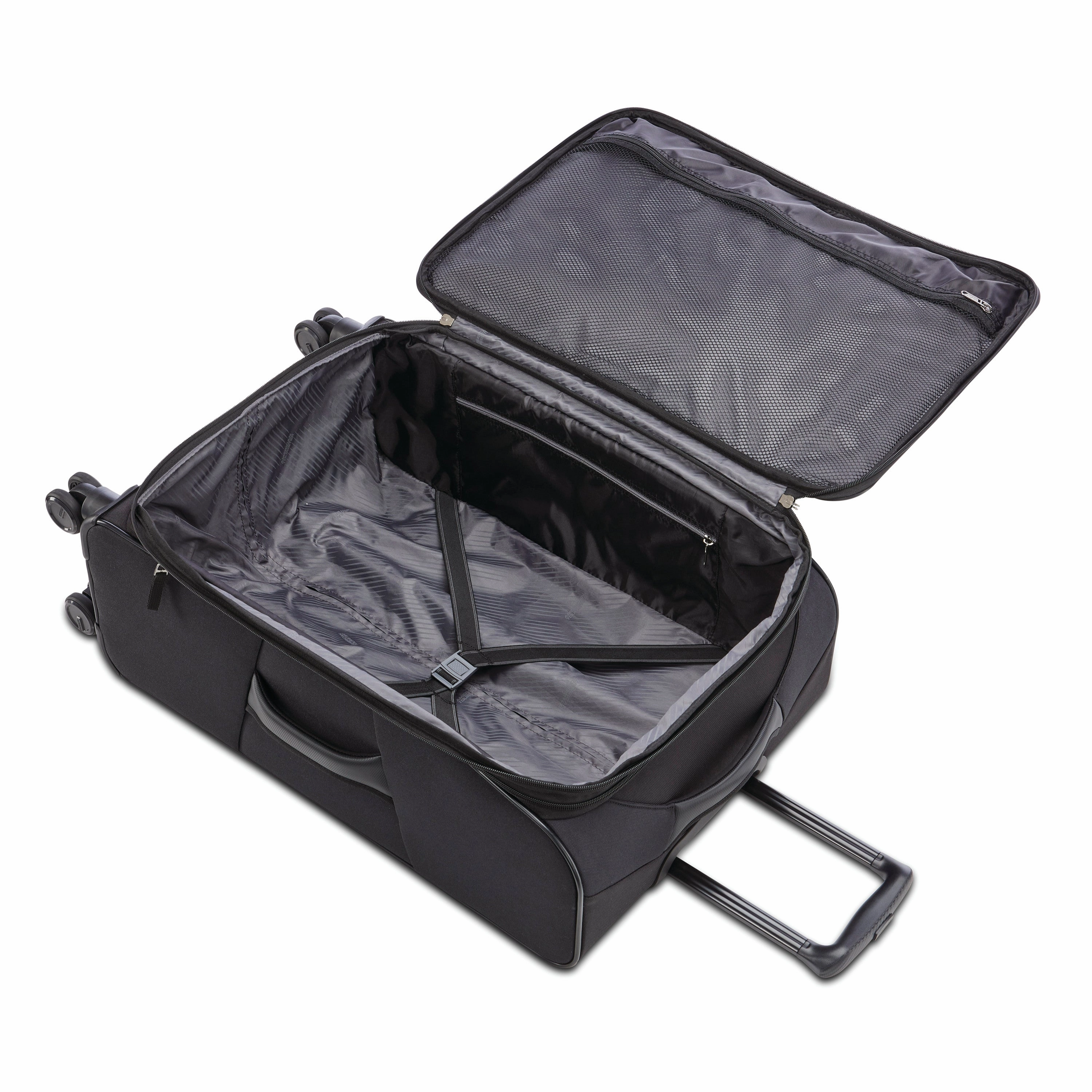 American Tourister 4 KIX 2.0 Softside Spinner Luggage, 24 Inch Checked Medium