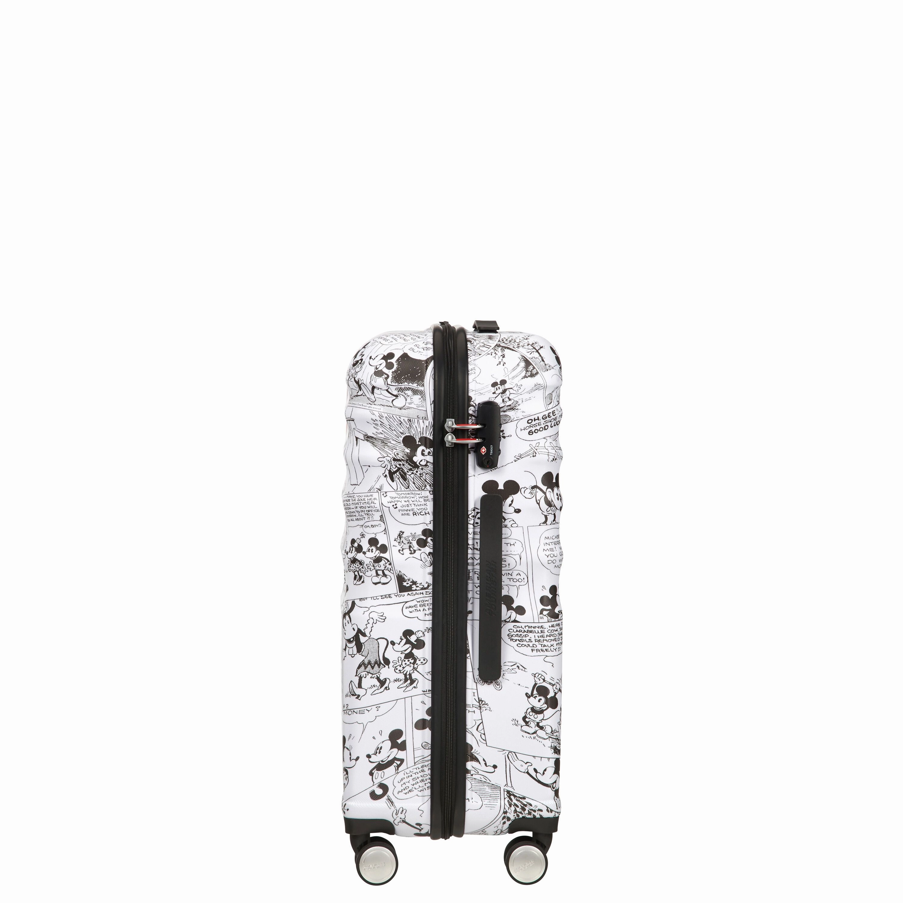 American Tourister Disney Wavebreaker Spinner Medium Luggage - Minnie Comics White