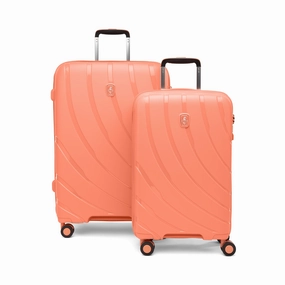 Atlantic 2 Pc Luggage Set - Carry-on & Convertible Medium to Large Checked Exp Hardside Spinners