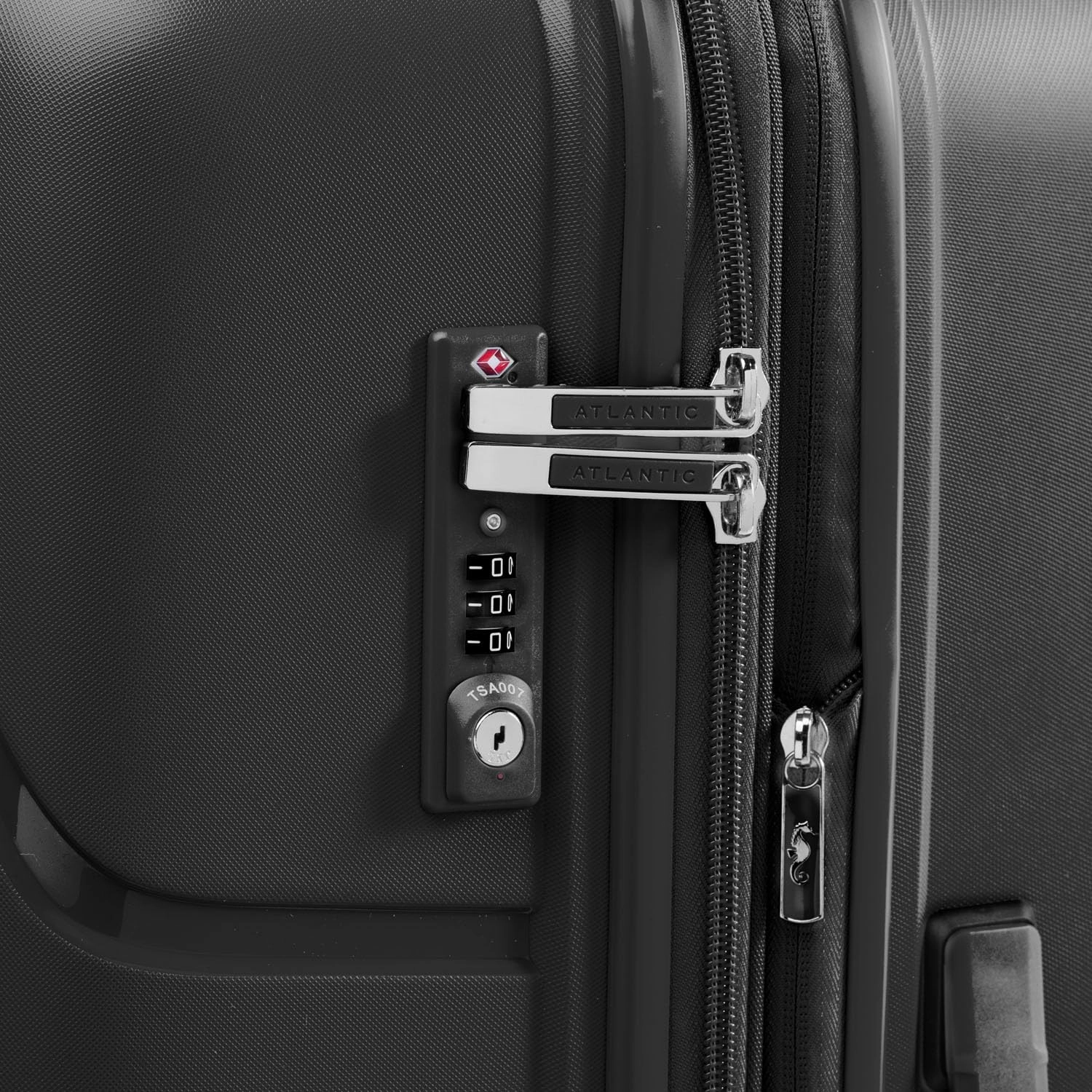 Atlantic Luggage Atlantic Convertible Medium to Large Checked Exp Hardside Spinner