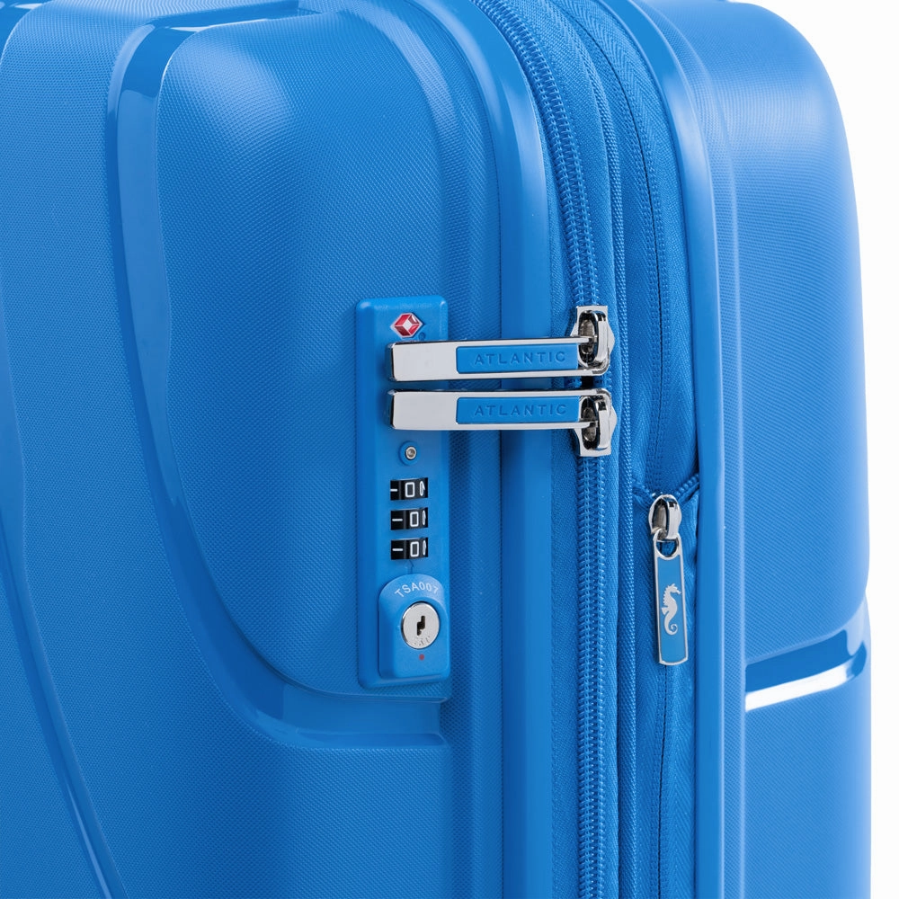 Atlantic Luggage Atlantic Convertible Medium to Large Checked Exp Hardside Spinner