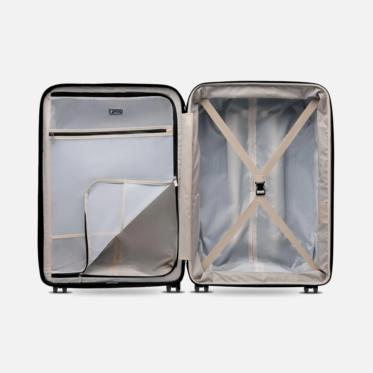 Atlantic Luggage Atlantic Convertible Medium to Large Checked Exp Hardside Spinner