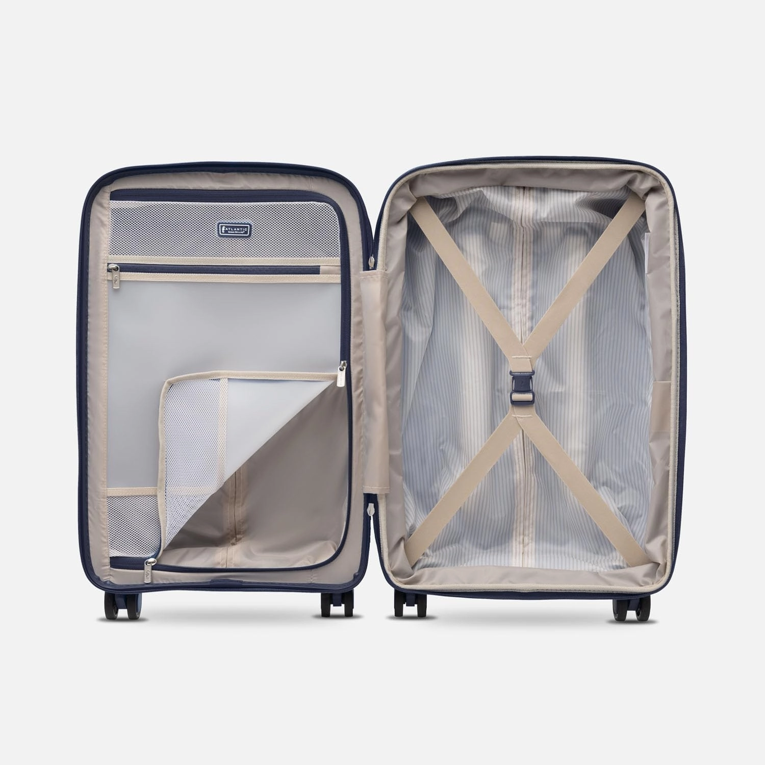 Atlantic Luggage Atlantic Convertible Medium to Large Checked Exp Hardside Spinner