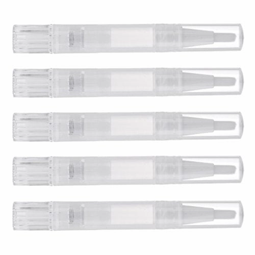 Baoblaze 5Pcs/Kit Portable Travel Eyelash Lip Gloss Tube Nail Cuticle Oil Teeth Whitening Twist Pen