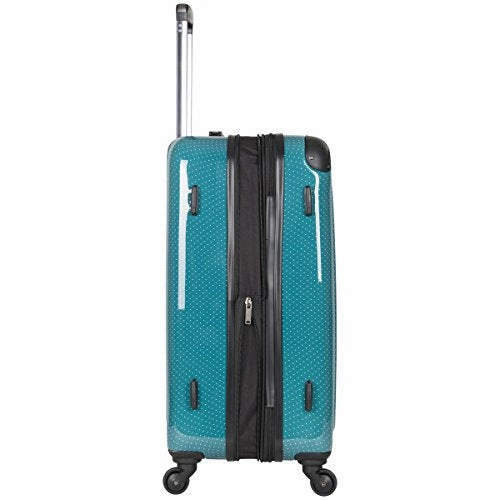 Ben Sherman Cambridge 24" Hardside Expandable Lightweight 4-Wheel Spinner Checked Luggage, Teal