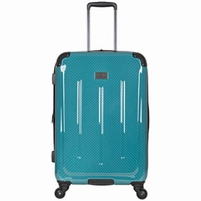 Ben Sherman Cambridge 24" Hardside Expandable Lightweight 4-Wheel Spinner Checked Luggage, Teal