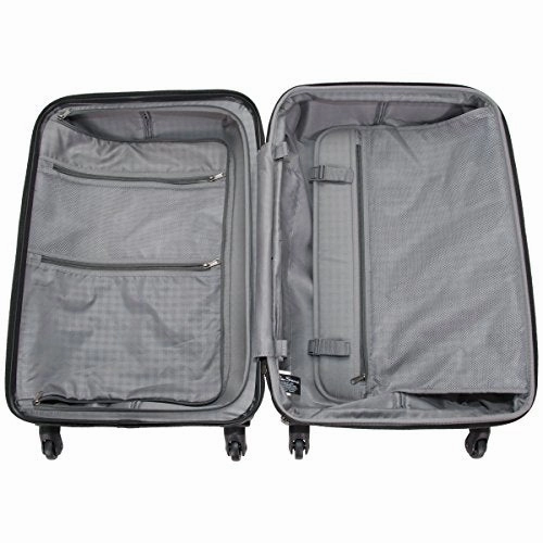 Ben Sherman Cambridge 24" Hardside Expandable Lightweight 4-Wheel Spinner Checked Luggage, Teal