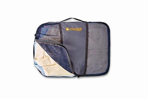 Biaggi Luggage Zipcubes - 3 Packing Cubes   Laundry/Shoe Bag, Medium