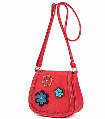 Bibitime 3 Kinds Bilayer Flower Crossbody Bags Messenger Bag Shoulder Bag For School Cross Body Bag