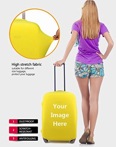 Bigcardesigns Dust-Proof Travel Luggage Protective Covers For 22"-25" Suitcase