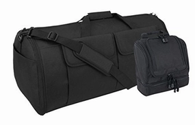 Black Code Alpha Hybrid Garment Duffel Bag And Toiletry Kit