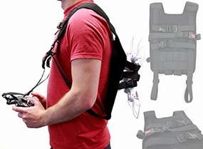 Black Drone Carry Backpack With Safety Straps Compatible With The Aee Pnj Toruk Ap9 | Ap10 | Ap11 |