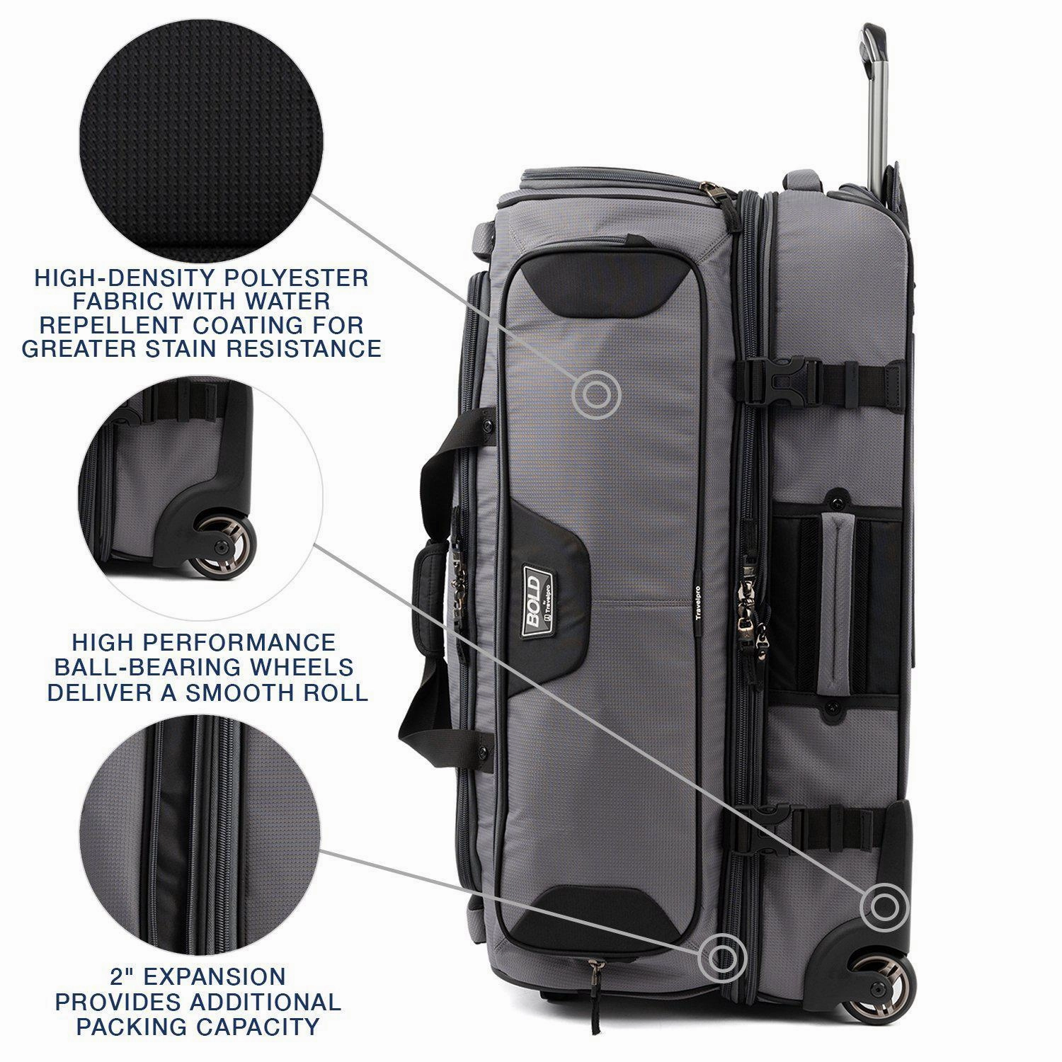Bold by Travelpro 30" Drop Bottom Rolling Duffel