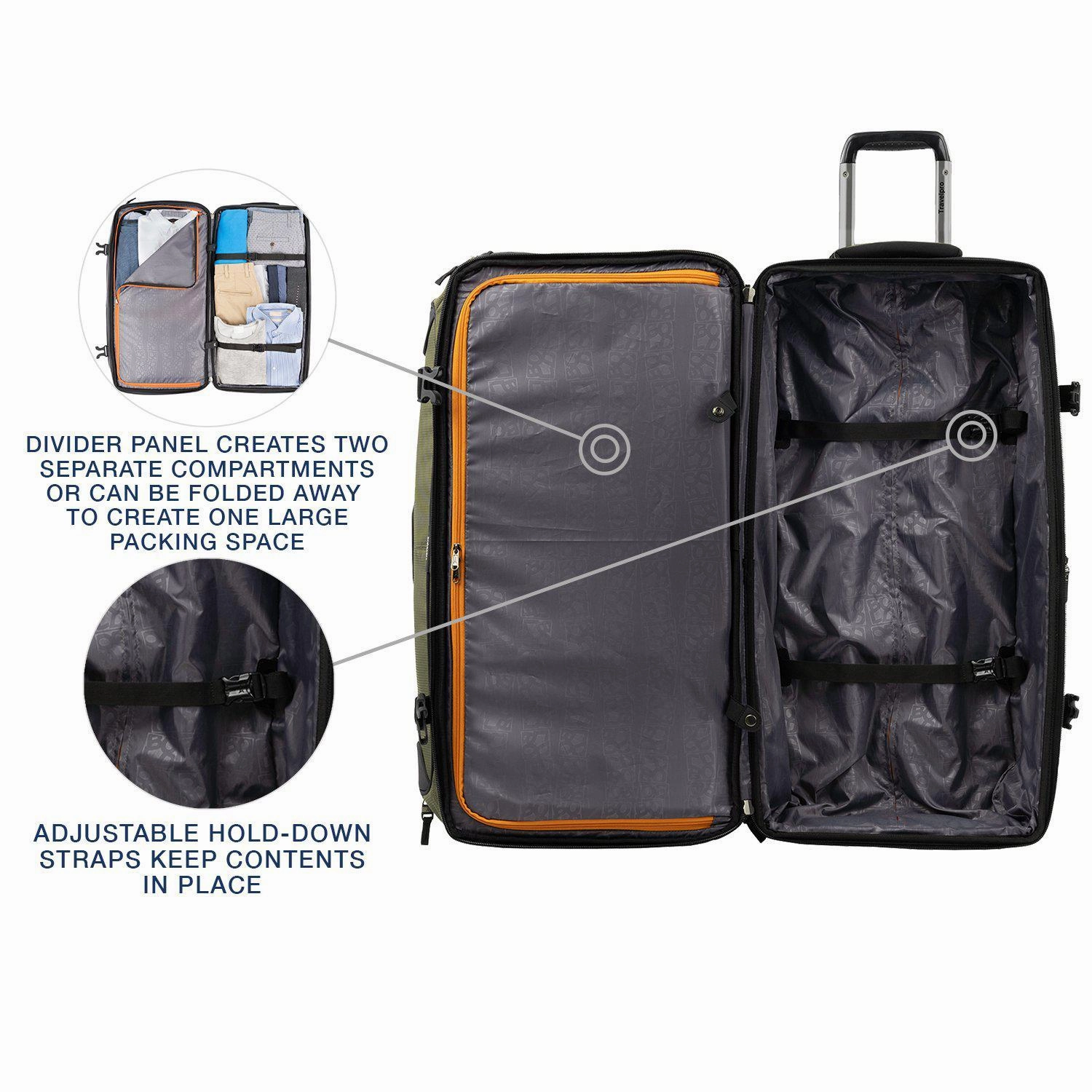 Bold by Travelpro 30" Drop Bottom Rolling Duffel