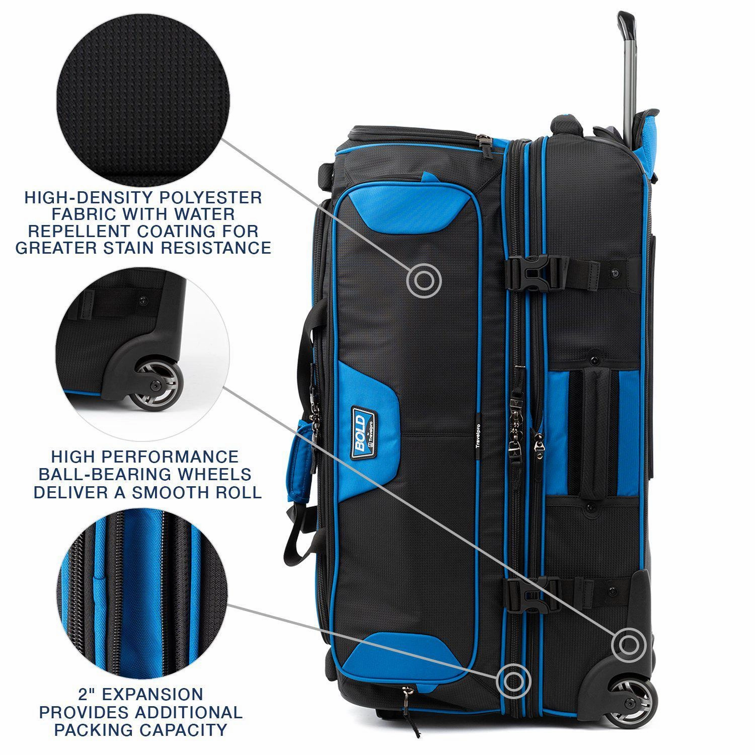 Bold by Travelpro 30" Drop Bottom Rolling Duffel
