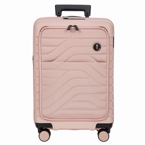 Bric's B Y Ulisse Expandable Spinner with Pocket - 21" Pearl Pink