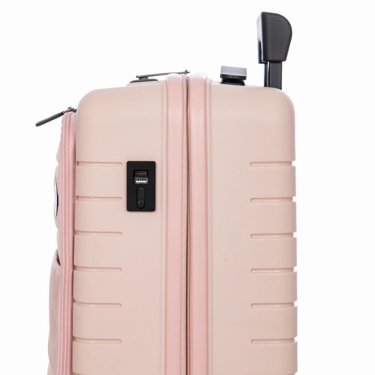 Bric's B Y Ulisse Expandable Spinner with Pocket - 21" Pearl Pink