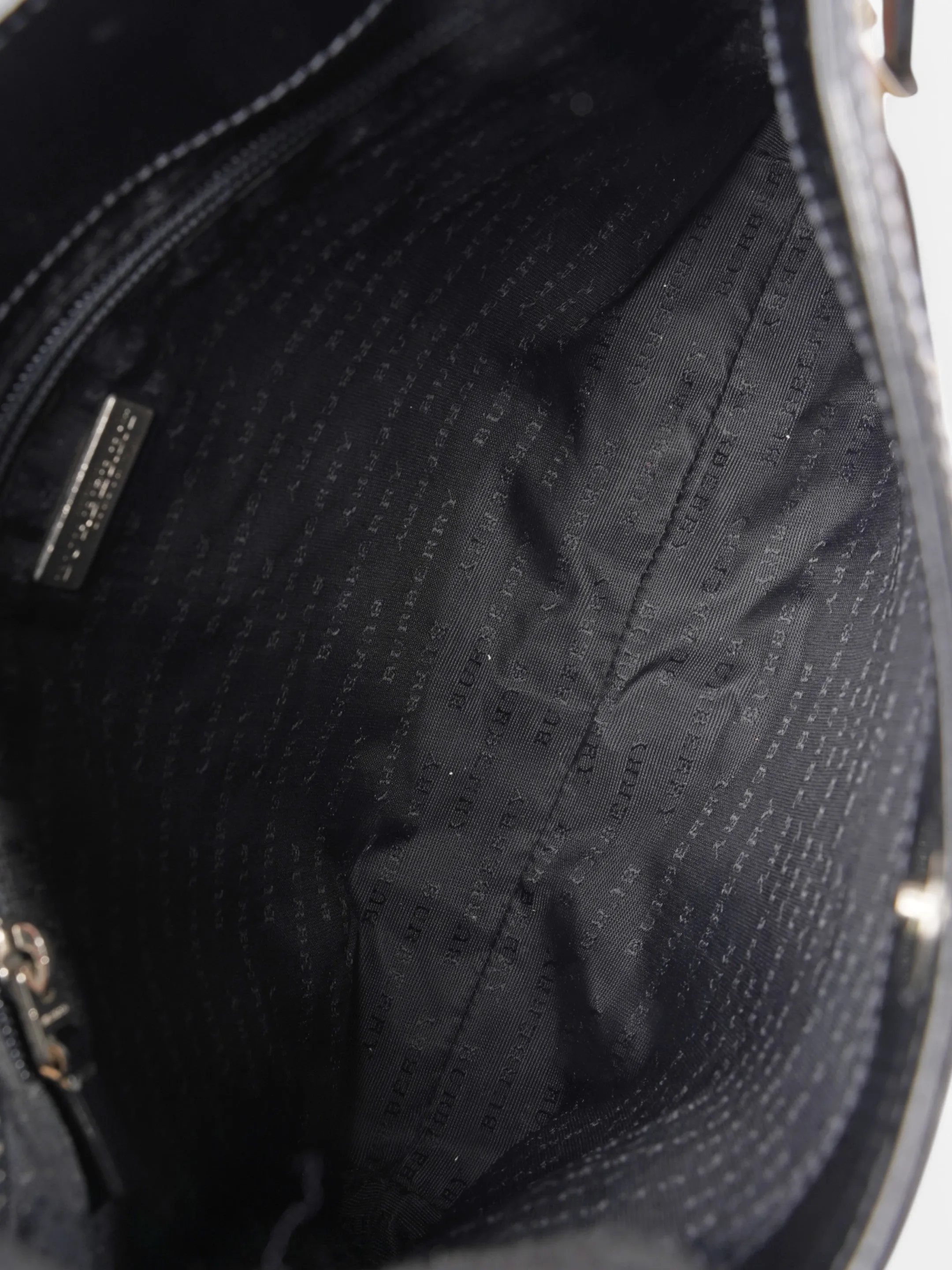 Burberry Shoulder Bag Check Coated Canvas