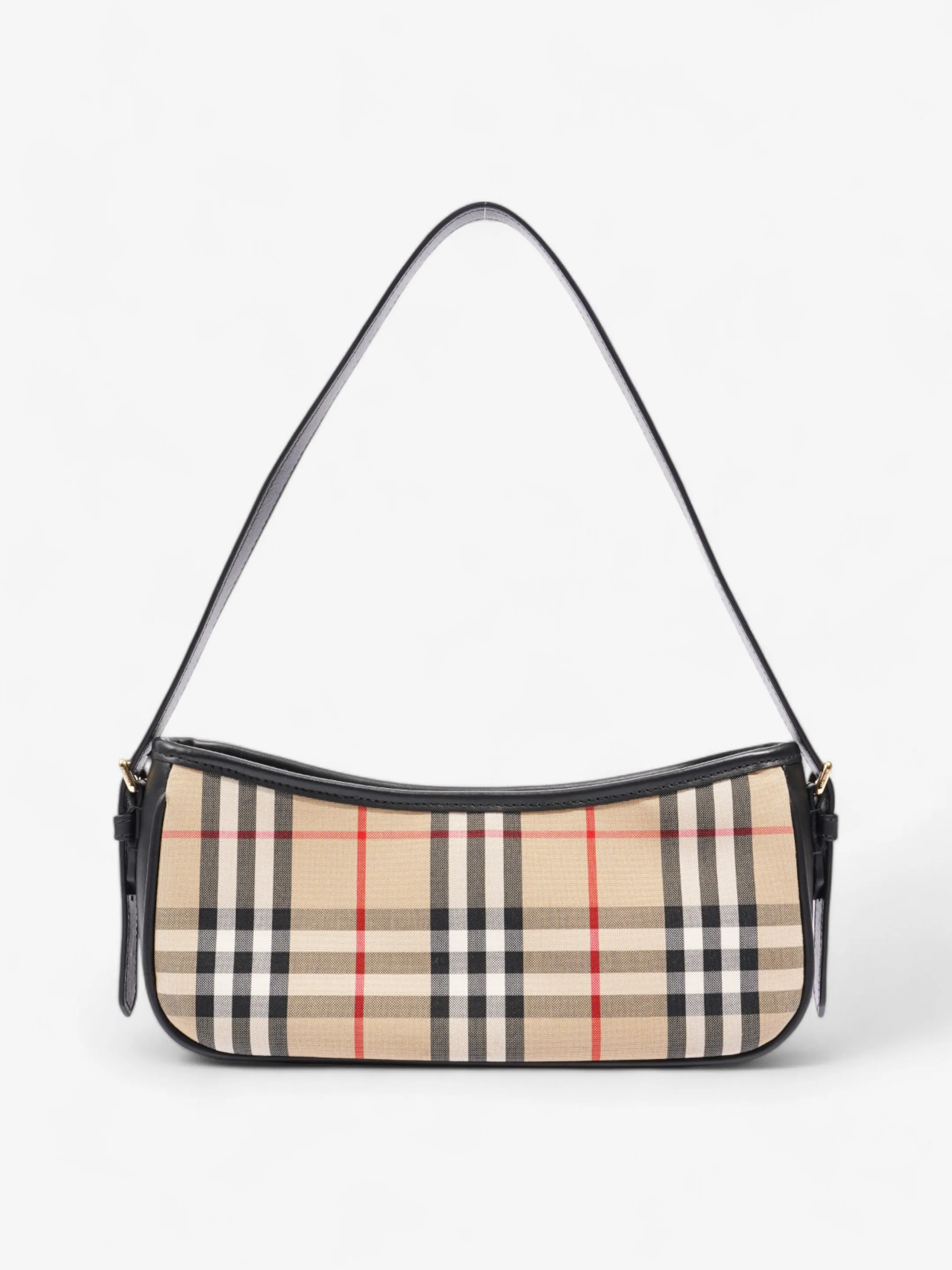 Burberry Shoulder Bag Check Coated Canvas